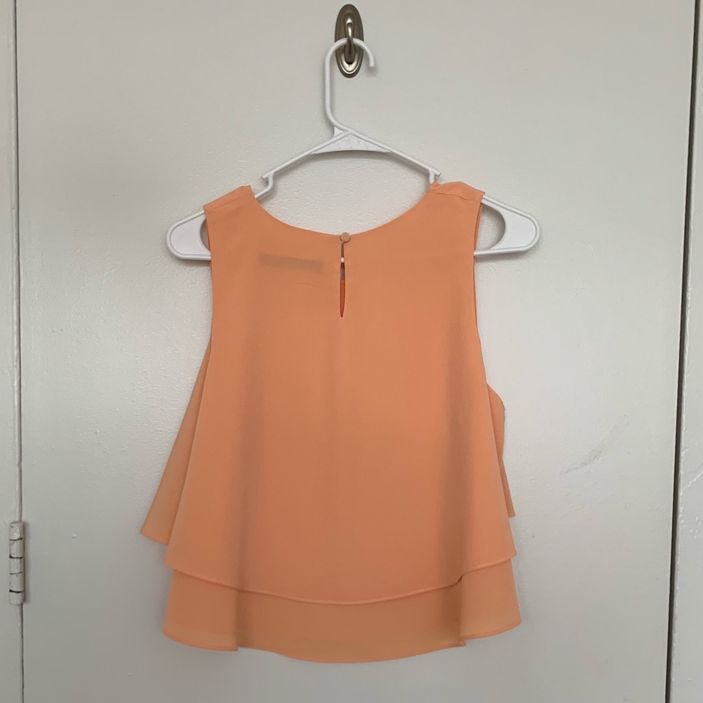Peach Ruffle Tank - Picture 2 of 2